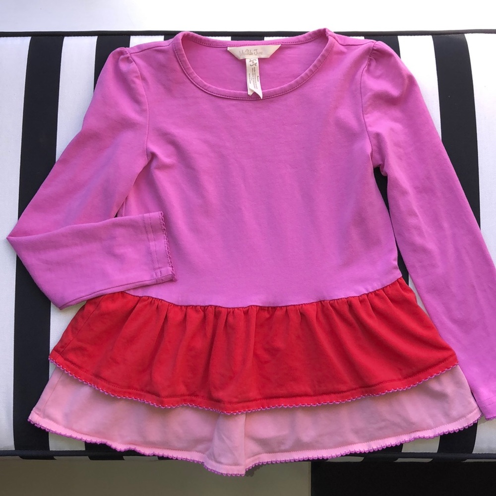 Matilda Jane Ruffle Ombré Tunic Sz 6